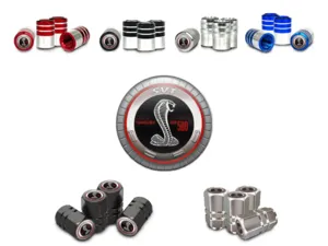 Shelby Rim Valve Caps for Car Standard Fit